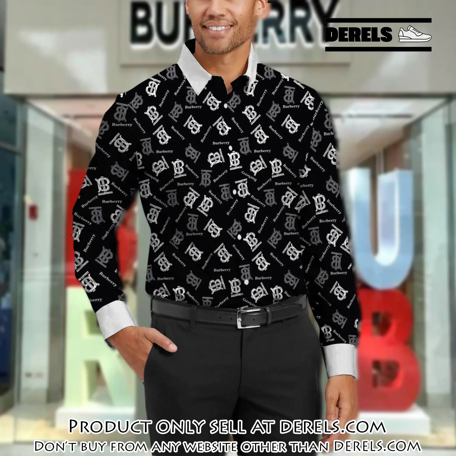 Burberry long sleeves button down shirt for elegant men lsb1011 dr3037111